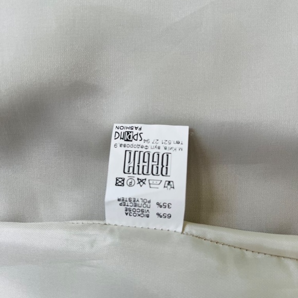 Pencil Skirt Grey/Beige women's Size Small - EUR 34 - Picture 4 of 7